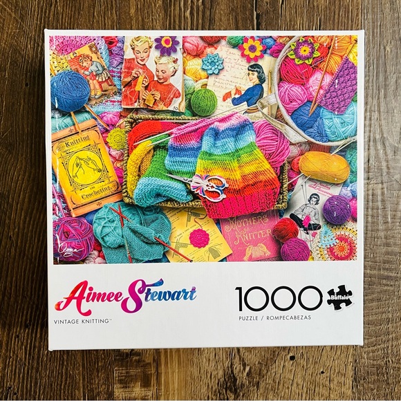 Other - Aimee Stewart puzzle (Buffalo)- vintage knitting